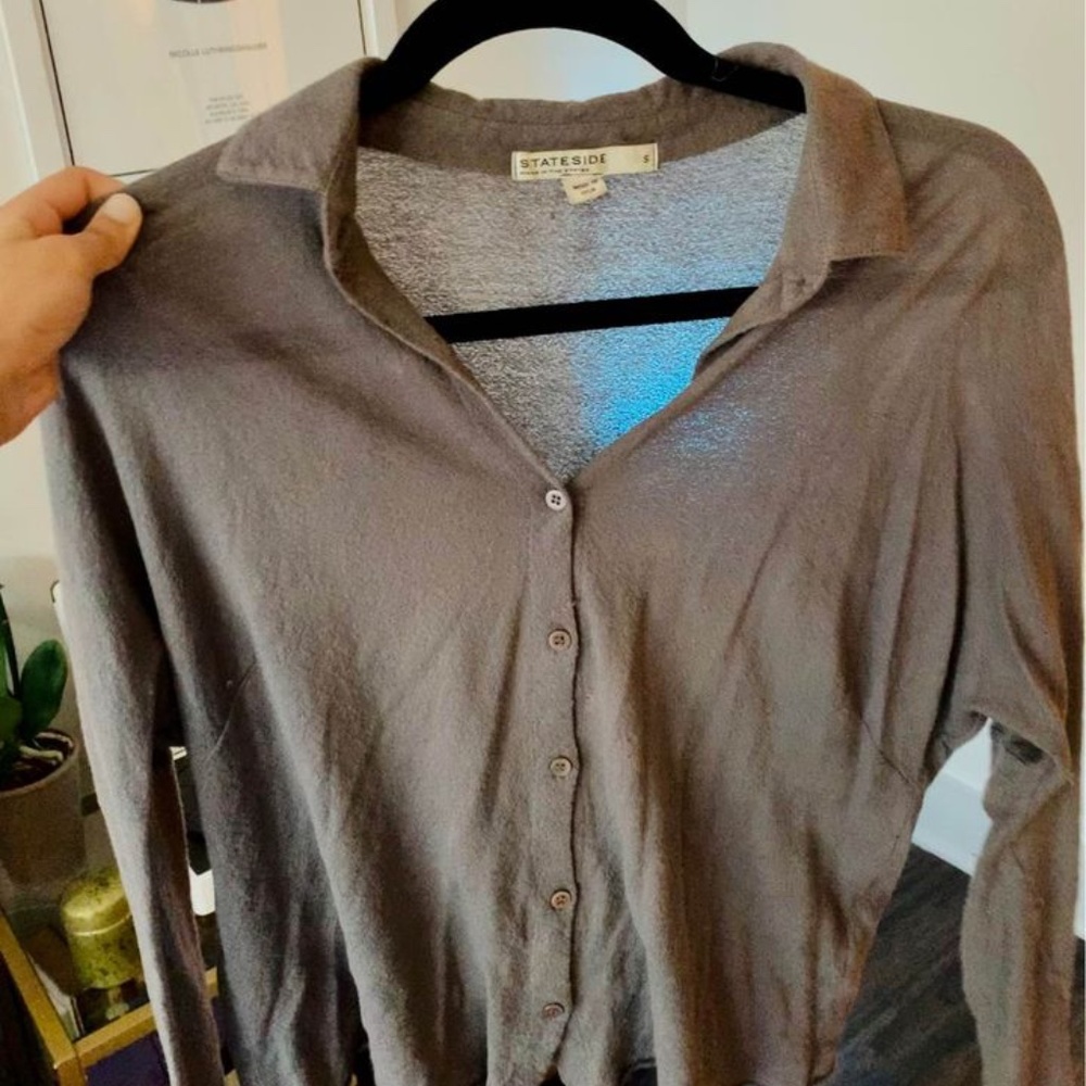 Stateside Button Down Top